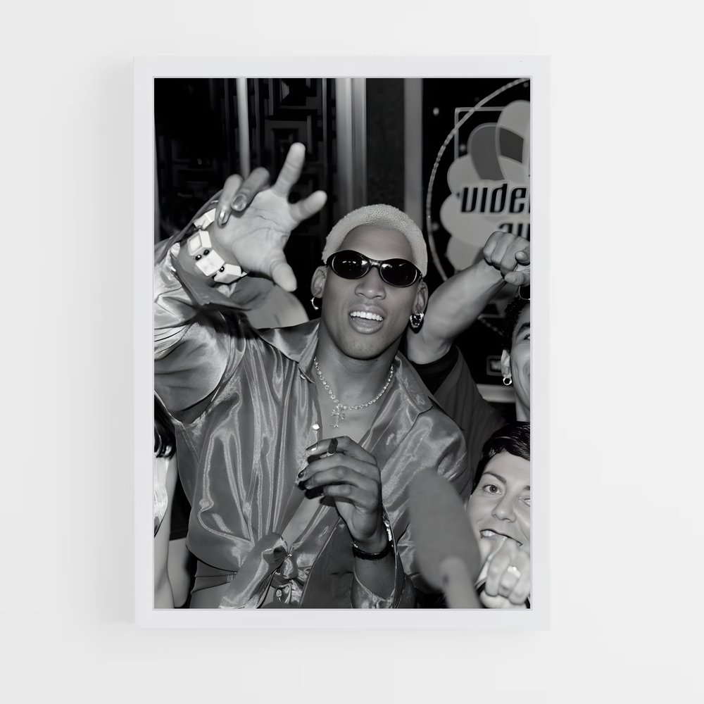 Poster Dennis de rodman – affiche Basketball (vue 3)